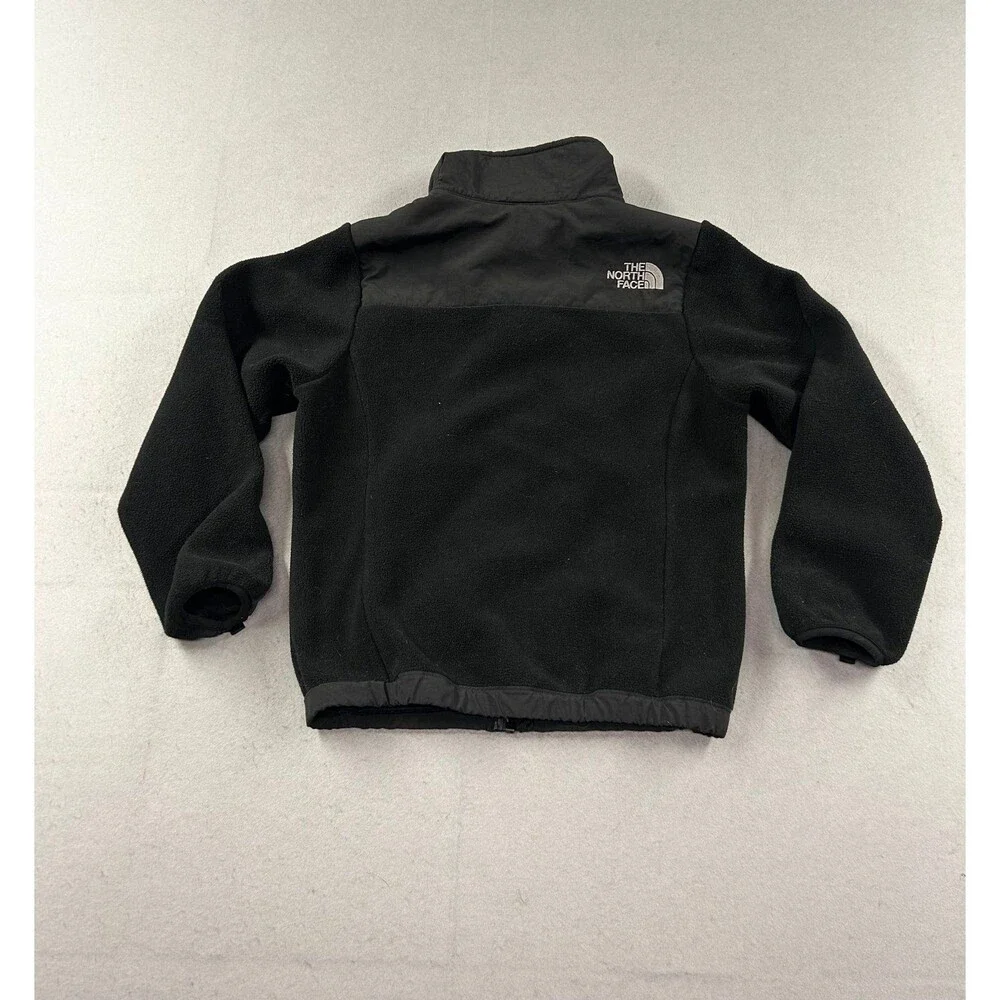 Kids The North Face Denali Fleece Jacket Youth Small Black Full Zip Pockets
